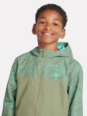 New Balance Green Boys Athletic AOP Woven Mesh Lined Jacket - Image 5 of 10