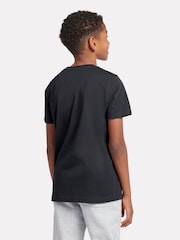 New Balance Black Kids Jersey Stacked 100% Cotton Logo T-Shirt - Image 5 of 9