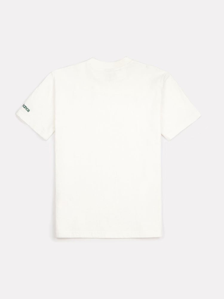 New Balance Cream Boys 100% Cotton Premium T-Shirt - Image 7 of 8