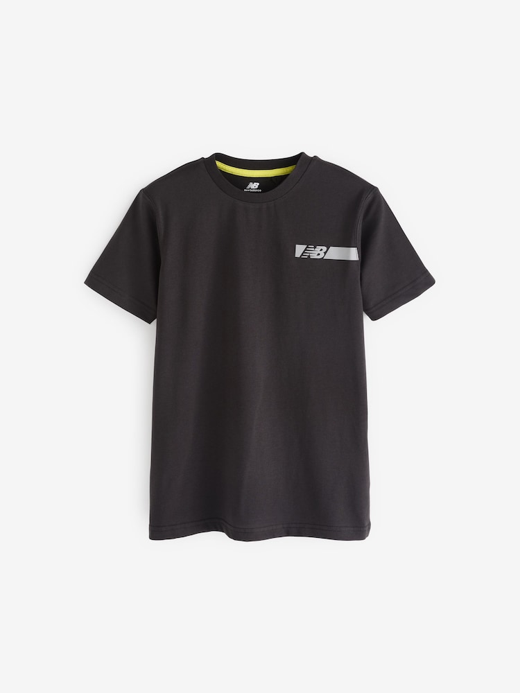 New Balance Black Reflective Flying T-Shirt - Image 10 of 10 New Balance Black Reflective Flying T-Shirt - Image 10 of 10