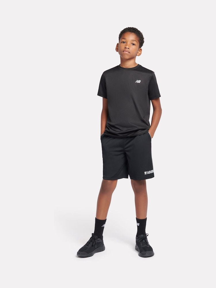 New Balance Black Boys Reflective Flying T-Shirt - Image 3 of 9