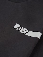 črna - New Balance dečki Odsevna leteča majica - Slika 9 iz 9
