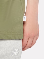 New Balance Boys Green What Came First 100% Cotton T-Shirt - Image 4 of 8