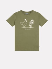 New Balance Boys Green What Came First 100% Cotton T-Shirt - Image 6 of 8