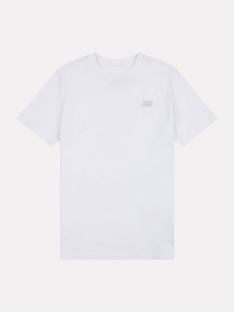 New Balance White Kids Jersey Small Logo 100% Cotton T-Shirt - Image 8 of 10