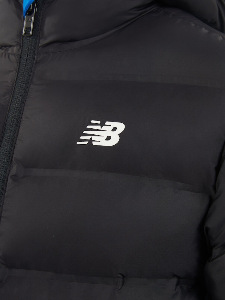 New Balance Black Boys Bond Quilted Jacket - Image 5 of 5