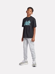 New Balance Black Boys 100% Cotton Intellect Graphic T-Shirt - Image 3 of 11