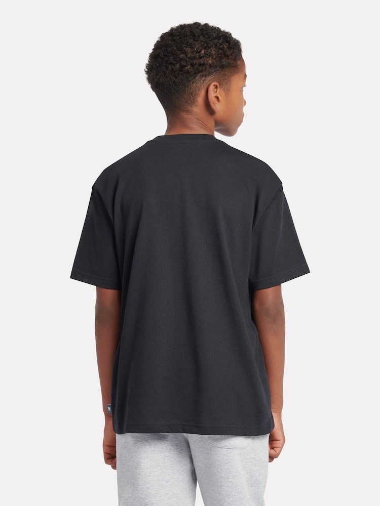 New Balance Black Boys 100% Cotton Intellect Graphic T-Shirt - Image 6 of 11