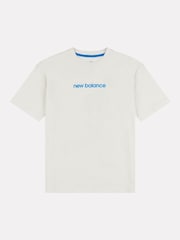 New Balance Cream Boys 100% Cotton Sport Coach T-Shirt - Image 7 of 11