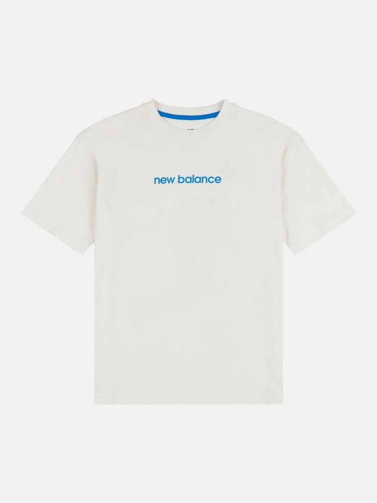 New Balance Cream Boys 100% Cotton Sport Coach T-Shirt - Image 7 of 11