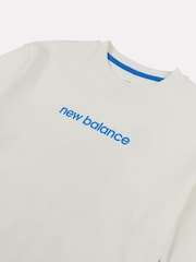 New Balance Cream Boys 100% Cotton Sport Coach T-Shirt - Image 9 of 11