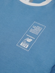 New Balance Blue Boys 100% Cotton 574 Diagram T-Shirt - Image 10 of 10