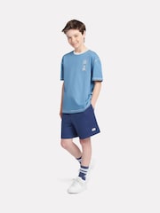 New Balance Blue Boys 100% Cotton 574 Diagram T-Shirt - Image 4 of 10