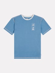 New Balance Blue Boys 100% Cotton 574 Diagram T-Shirt - Image 7 of 10