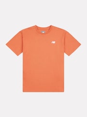 New Balance Orange Kids Jersey Small Logo 100% Cotton T-Shirt - Image 1 of 1