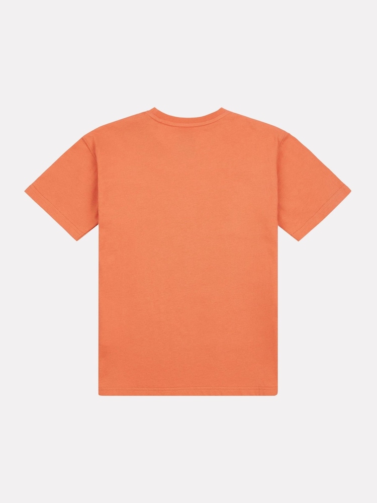 Оранжевый - Футболка New Balance Kids Jersey с маленьким логотипом, 100% хлопок - Image 2 of 3