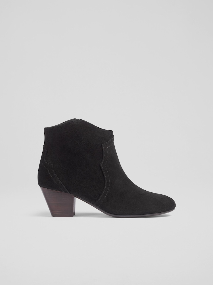 LK Bennett Black Leida Western Boots - Image 1 of 4