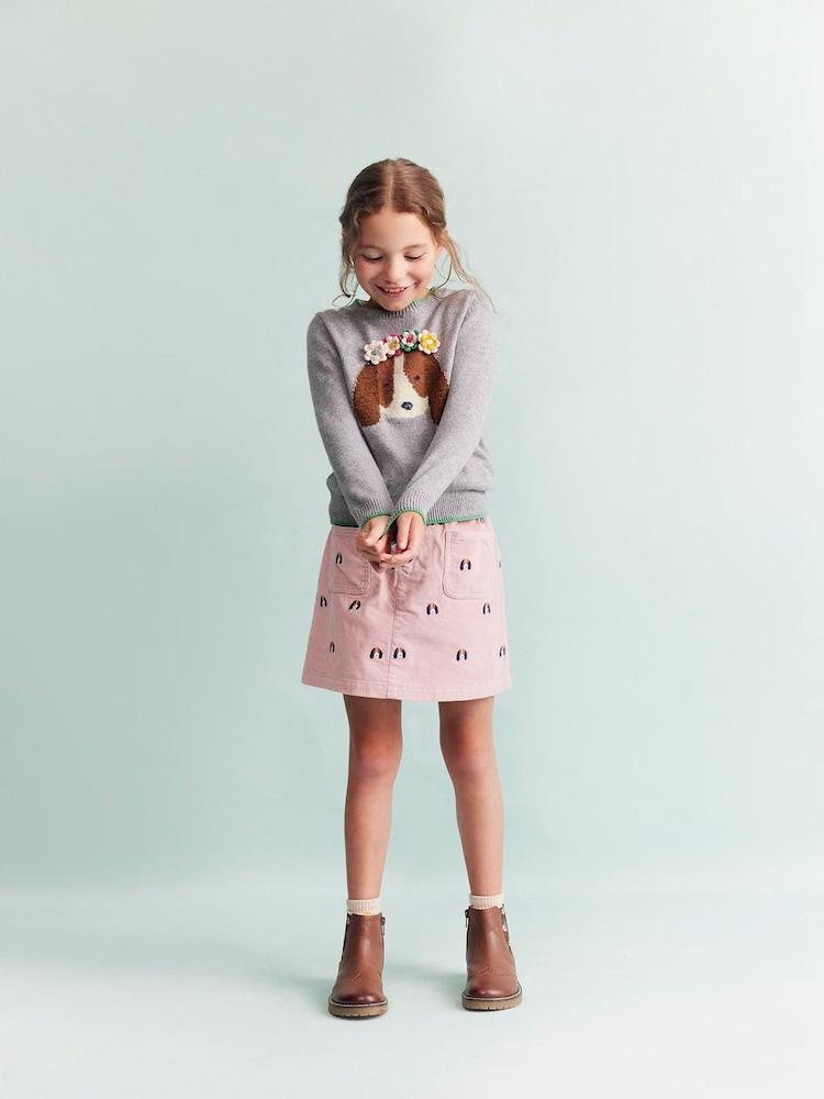 Boden Grey Fun Logo Jumper - Image 1 of 4 Boden Grey Fun Logo Jumper - Image 1 of 4