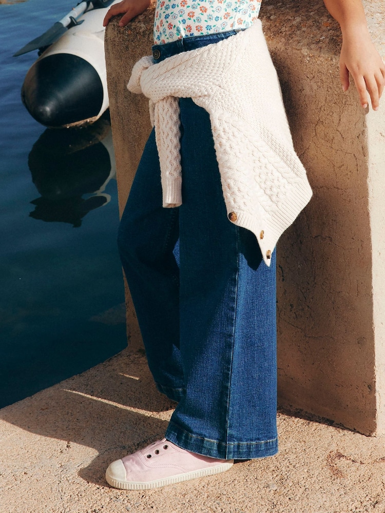 Boden Blue Wide Leg Jeans - Image 1 of 4 Boden Blue Wide Leg Jeans - Image 1 of 4