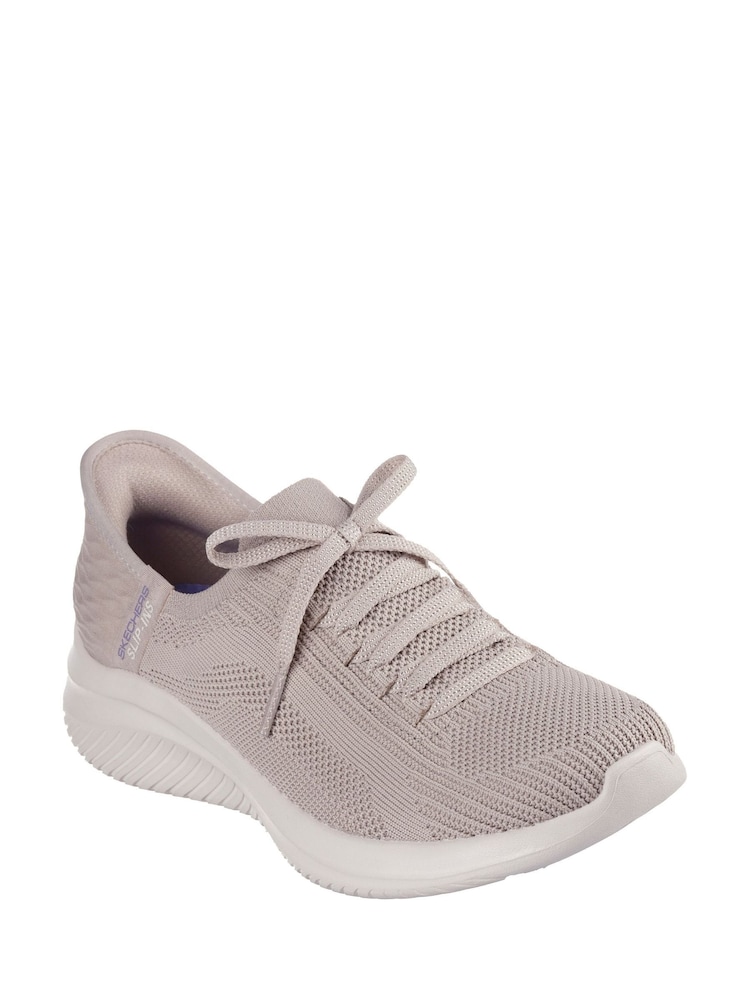 pardo - Skechers Slip-ins: Ultra Flex 3.0 Tênis brilhantes - Imagem 2 de 3