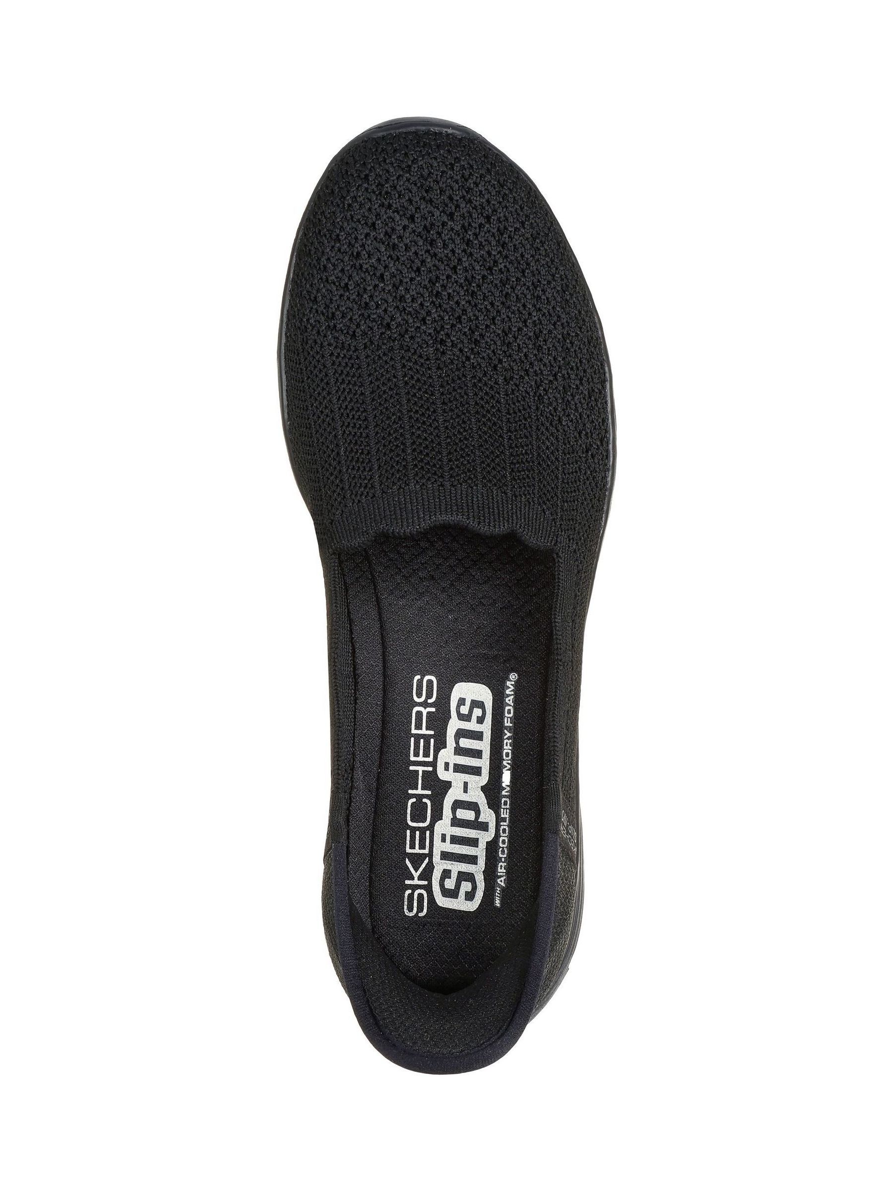 skechers air cooled memory foam slip on womens