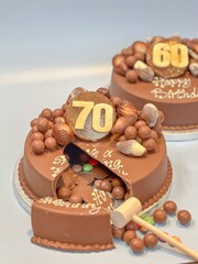 70th Birthday Milestone Smash Cake by Sweet Trees - Image 2 of 3
