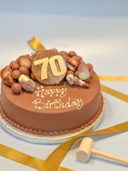 70th Birthday Milestone Smash Cake by Sweet Trees - Image 3 of 3