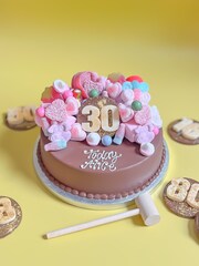 30th Birthday Milestone Smash Cake by Sweet Trees - Image 4 of 7