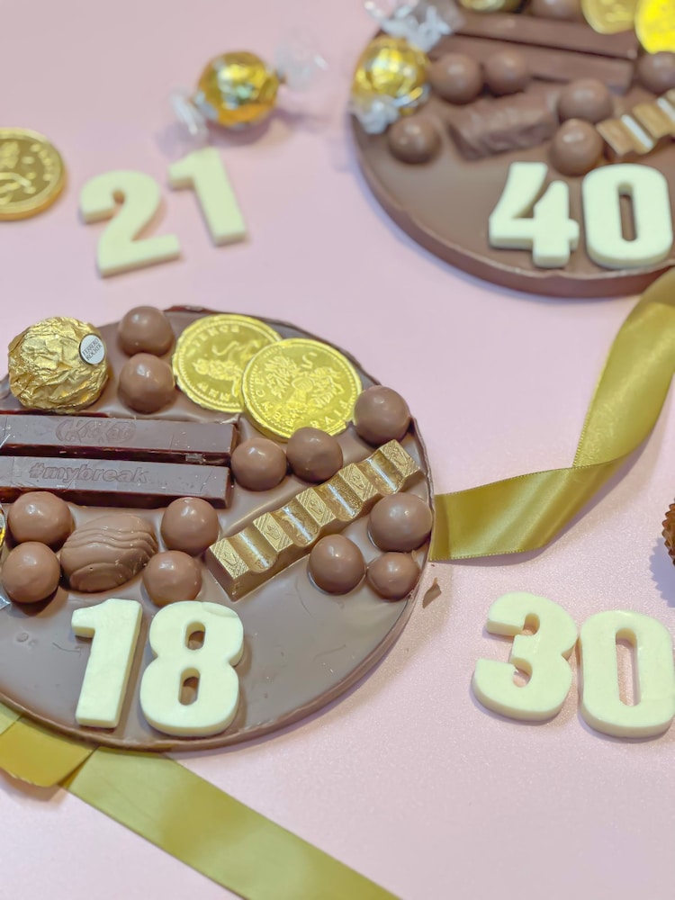 80th Birthday Chocolate Letterbox by Sweet Trees - Image 5 of 5