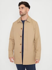 Threadbare Dark Stone Showerproof Longline Mac - Image 1 of 1