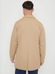 Threadbare Dark Stone Showerproof Longline Mac - Image 3 of 5