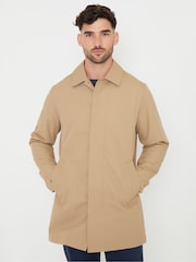 Threadbare Dark Stone Showerproof Longline Mac - Image 4 of 5