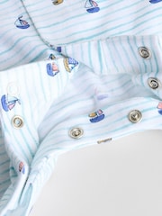 Blue Baby 100% Cotton Rompers 3 Pack - Image 10 of 11