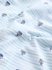 Blue Baby 100% Cotton Rompers 3 Pack - Image 11 of 11