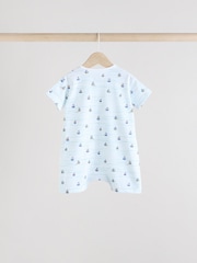 Blue Baby 100% Cotton Rompers 3 Pack - Image 5 of 11