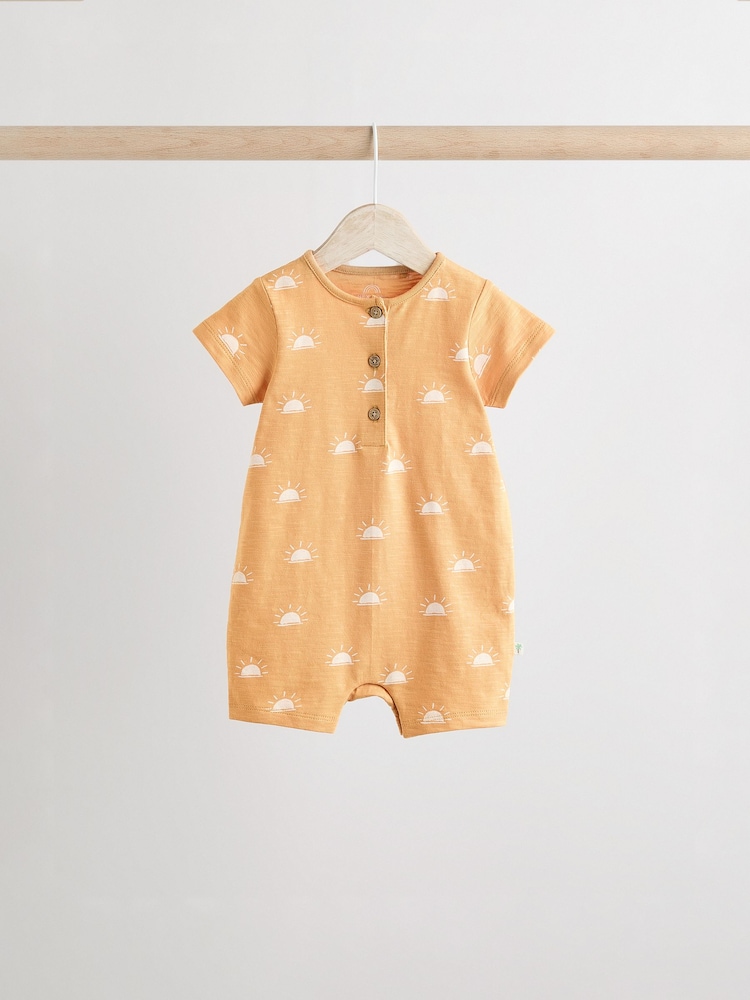 Minerals 100% Cotton Baby Rompers 4 Pack - Image 5 of 13