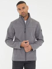 Threadbare Grey Funnel Neck Lightweight Jacket With Stretch - Image 4 of 5