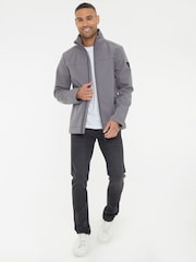 Threadbare Grey Funnel Neck Lightweight Jacket With Stretch - Image 5 of 5