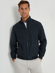 Threadbare Navy Blue Showerproof Harrington Style Jacket - Image 1 of 4
