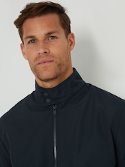 Threadbare Navy Blue Showerproof Harrington Style Jacket - Image 4 of 4