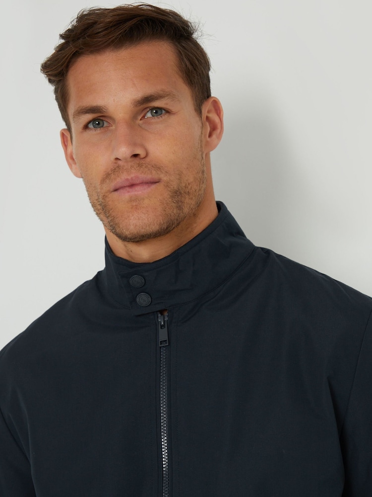 Threadbare Navy Blue Showerproof Harrington Style Jacket - Image 4 of 4