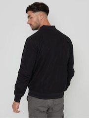 Threadbare Black Showerproof Classic Bomber Jacket - Image 2 of 4