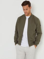 Threadbare Khaki Showerproof Classic Bomber Jacket - Image 4 of 4