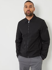 Threadbare Black Collared Lightweight Zip-Through Jacket - Image 5 of 5