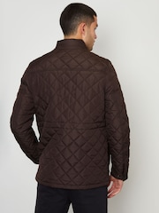 Threadbare Chocolate Brown Long Sleeve Textured Knitted Jackets - Image 3 of 6