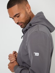 Threadbare Grey Hooded Lightweight Jacket With Stretch - Image 4 of 5