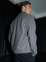 Threadbare Grey Brushed Button Up Shacket - Image 2 of 4