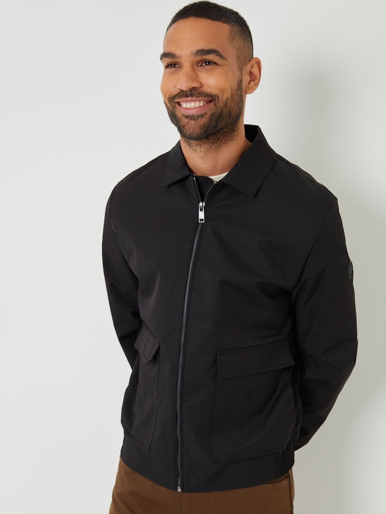 Schwarz - Threadbare – Jacke mit Patch-Tasche, Kragen und durchgehendem Reißverschluss - Bild 5 von 5 Schwarz - Threadbare – Jacke mit Patch-Tasche, Kragen und durchgehendem Reißverschluss - Bild 5 von 5