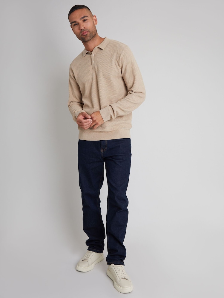 Donkerblauw - Lang - Threadbare - Straight-fit jeans met stretch - Image 3 of 4