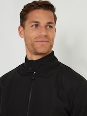 Threadbare Black Showerproof Harrington Style Jacket - Image 4 of 4